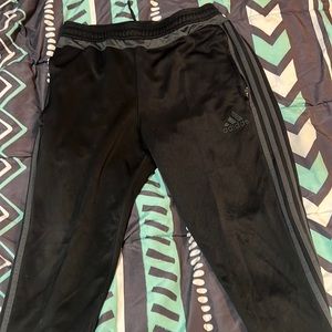 Black edition adidas joggers